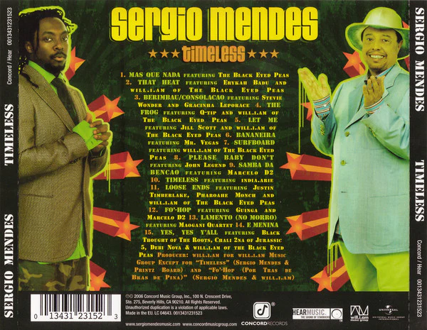 Sergio Mendes* - Timeless (CD, Album) - Image 2