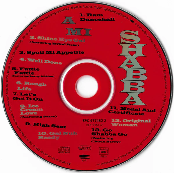 Shabba Ranks - A Mi Shabba (CD, Album) - Image 3