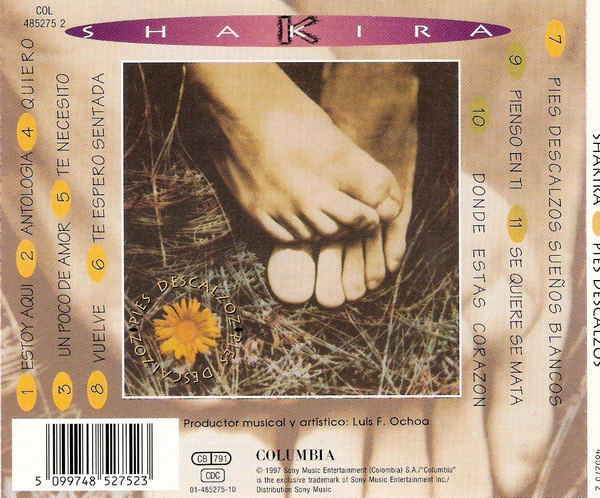 Shakira - Pies Descalzos (CD, Album) - Image 2