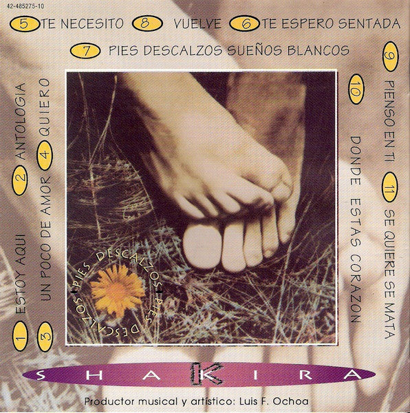Shakira - Pies Descalzos (CD, Album) - Image 4