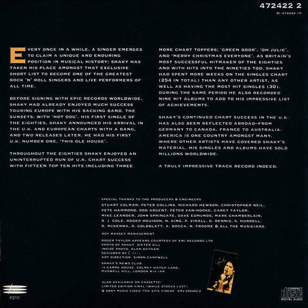 Shaky* - The Epic Years (CD, Comp) - Image 3