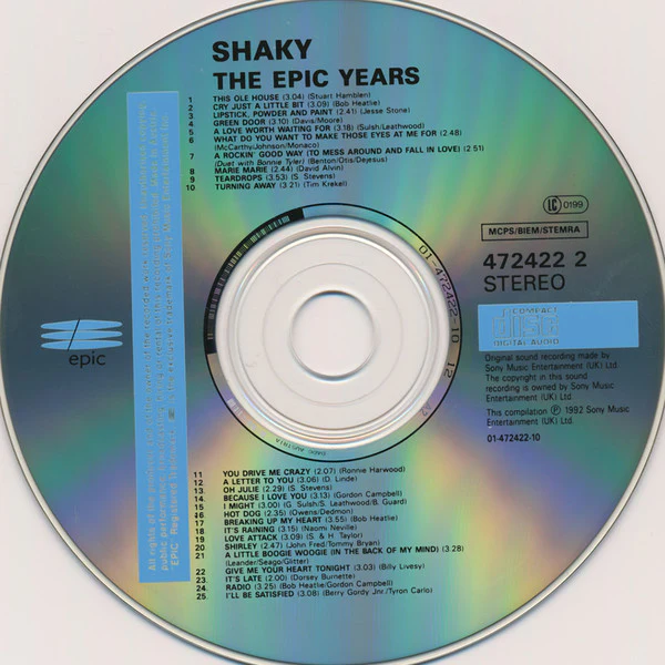 Shaky* - The Epic Years (CD, Comp) - Image 4