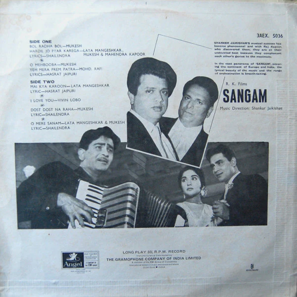 Shankar Jaikishan* - Sangam (LP) - Image 2