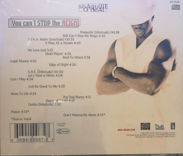 Shaquille O'Neal - You Can't Stop The Reign (CD, Album) - Image 3