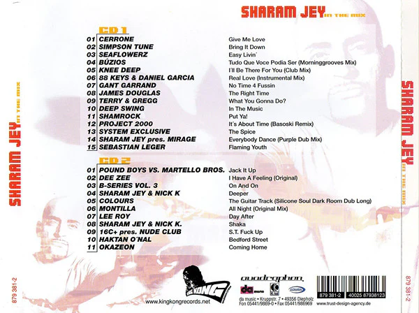 Sharam Jey - In The Mix Vol. 1 (2xCD, Mixed) - Image 4