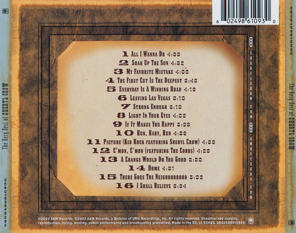 Sheryl Crow - The Very Best Of Sheryl Crow (CD, Comp) - Image 2