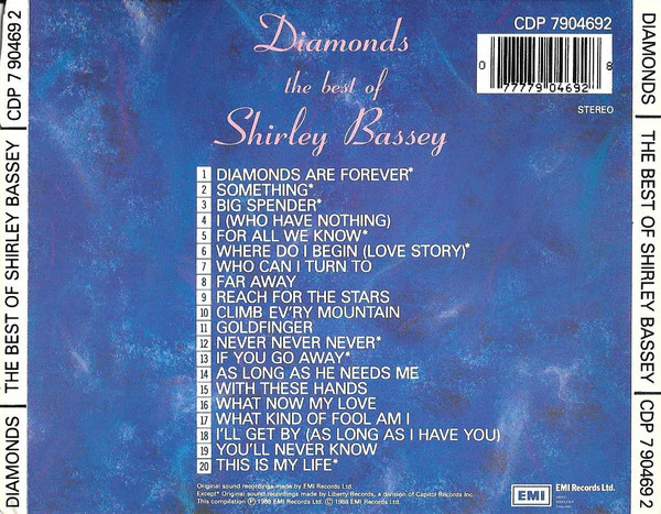 Shirley Bassey - Diamonds: The Best Of Shirley Bassey (CD, Comp) - Image 2