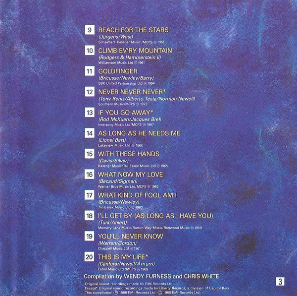 Shirley Bassey - Diamonds: The Best Of Shirley Bassey (CD, Comp) - Image 5