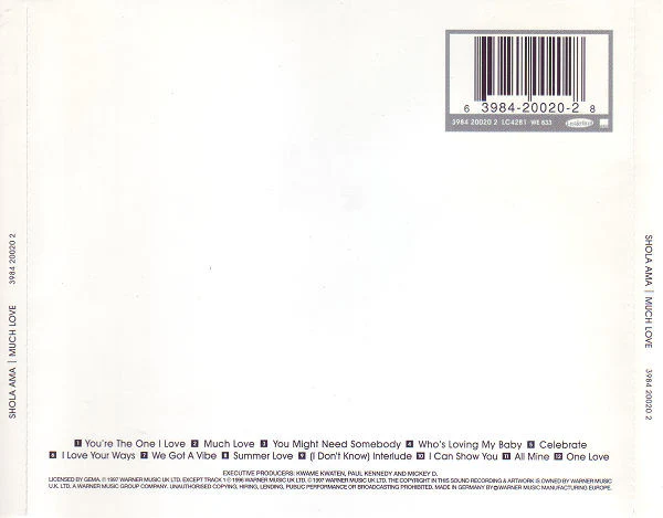 Shola Ama - Much Love (CD, Album) - Image 2