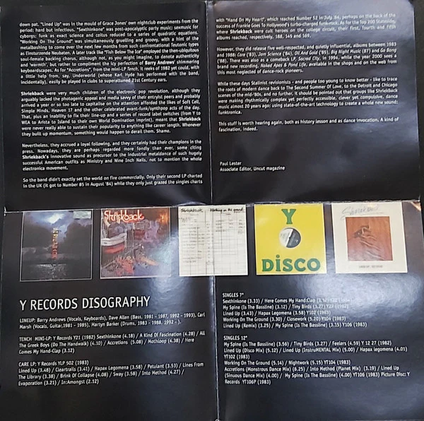 Shriekback - The Y Records Years (2xCD, Comp) - Image 4