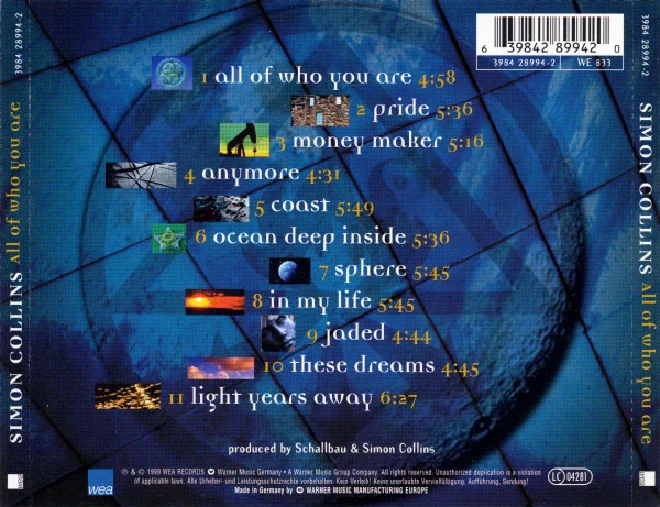 Simon Collins - All Of Who You Are (CD, Album) - Image 2