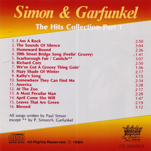 Simon & Garfunkel - The Hits Collection Part 1 (CD, Comp) - Image 4