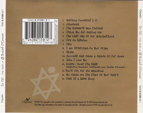 Sinéad O'Connor - So Far... The Best Of Sinéad O'Connor (CD, Comp, RM) - Image 2
