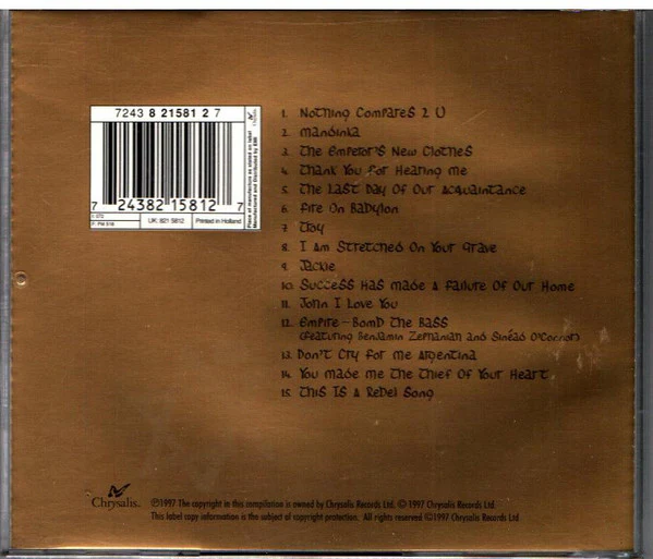 Sinéad O'Connor - So Far... The Best Of Sinéad O'Connor (CD, Comp, RM) - Image 5