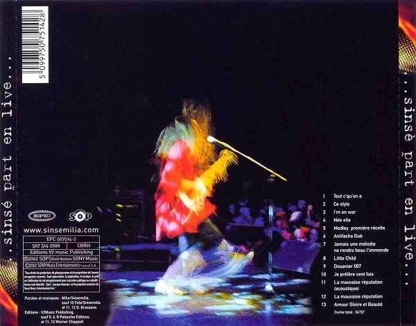 Sinsemilia - ...Sinsé Part En Live... (CD, Album, Liv) - Image 2