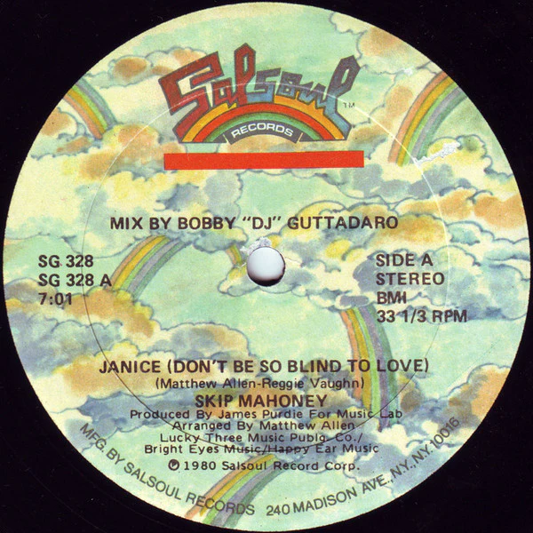 Skip Mahoney - Janice (Don't Be So Blind To Love) (12")