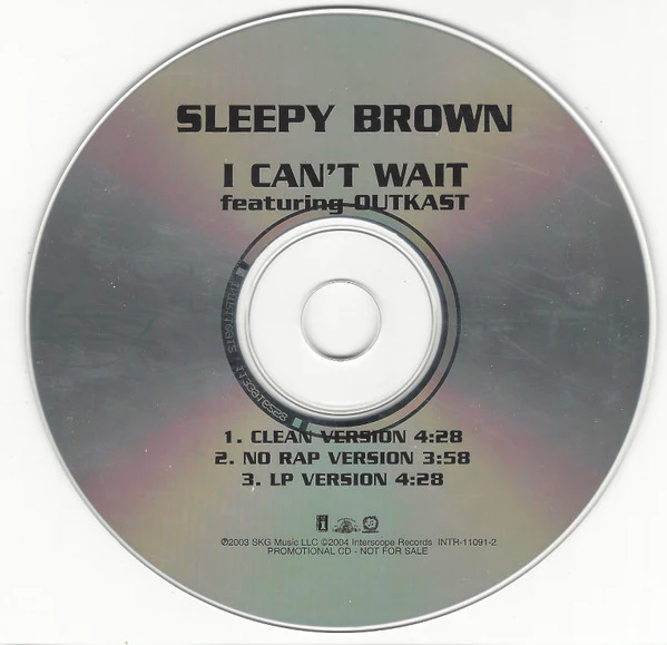 Sleepy Brown - I Can't Wait (CD, Single, Promo) - Image 2