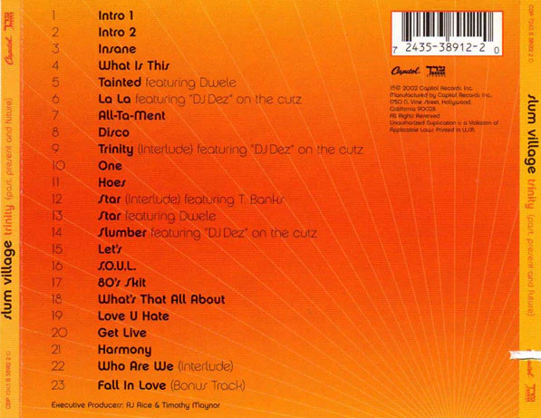 Slum Village - Trinity (Past, Present And Future) (CD, Album, Cle) - Image 3