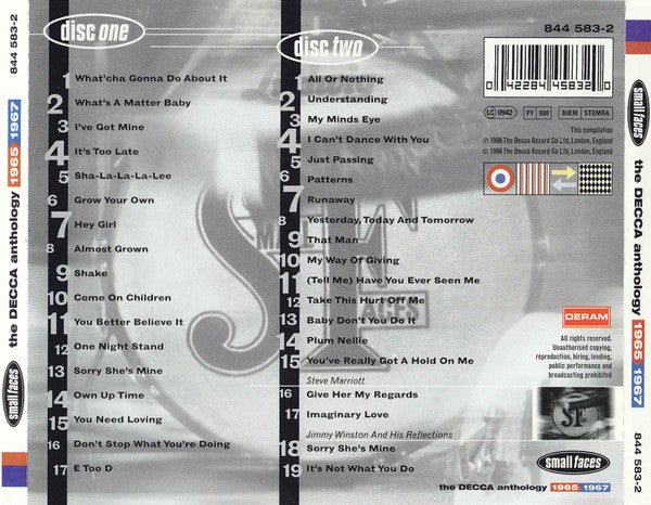 Small Faces - The Decca Anthology 1965 1967 (2xCD, Comp, RM) - Image 2