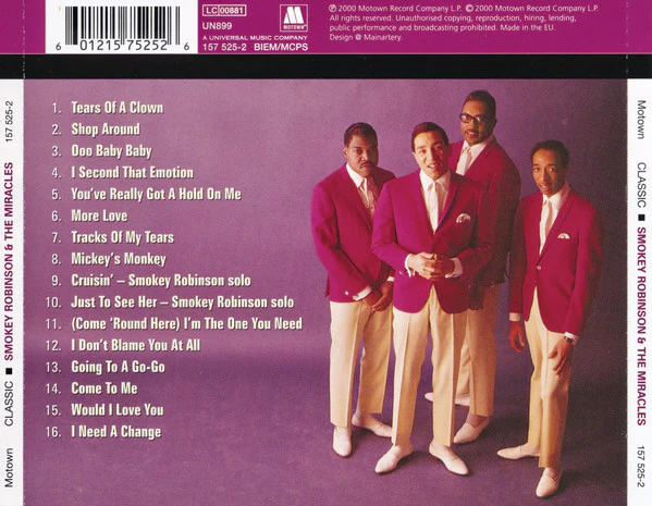 Smokey Robinson, The Miracles - Classic (CD, Comp) - Image 2