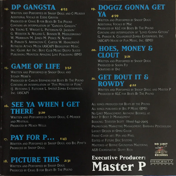 Snoop Dogg - Da Game Is To Be Sold, Not To Be Told (CD, Album, EMI) - Image 5