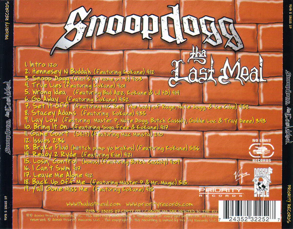 Snoop Dogg - Tha Last Meal (CD, Album) - Image 2