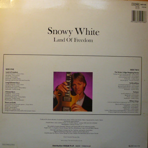 Snowy White - Land Of Freedom (LP, Album) - Image 2