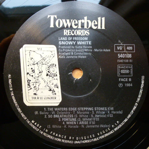 Snowy White - Land Of Freedom (LP, Album) - Image 4