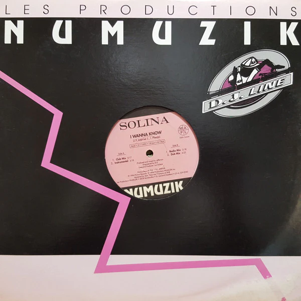 Solina - I Wanna Know (12", Maxi) - Image 3