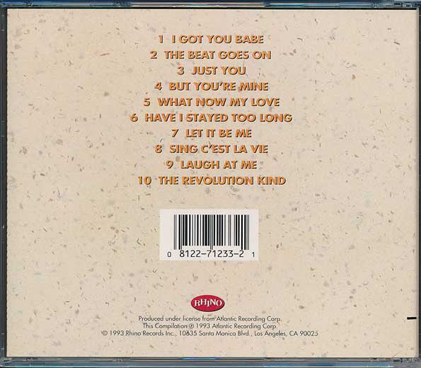 Sonny & Cher - I Got You Babe (CD, Comp) - Image 3