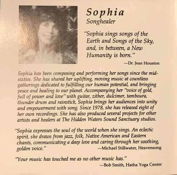 Sophia (6) - Hidden Waters / Sacred Ground (CD, Album, RE) - Image 3