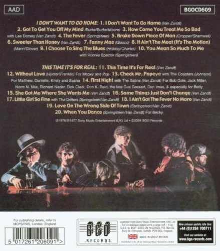 Southside Johnny And The Asbury Jukes* - I Don't Want To Go Home / This Time It's For Real (CD, Album, Comp, RM) - Image 2