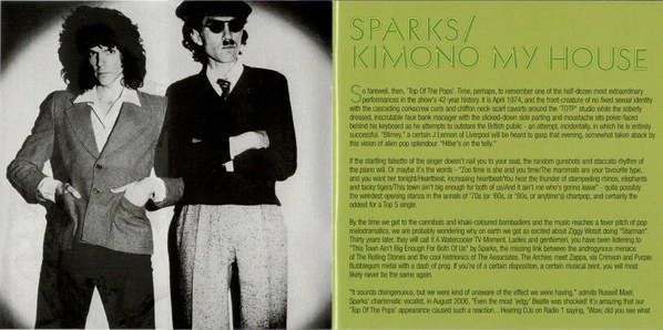 Sparks - Kimono My House (CD, Album, RE, RM) - Image 4