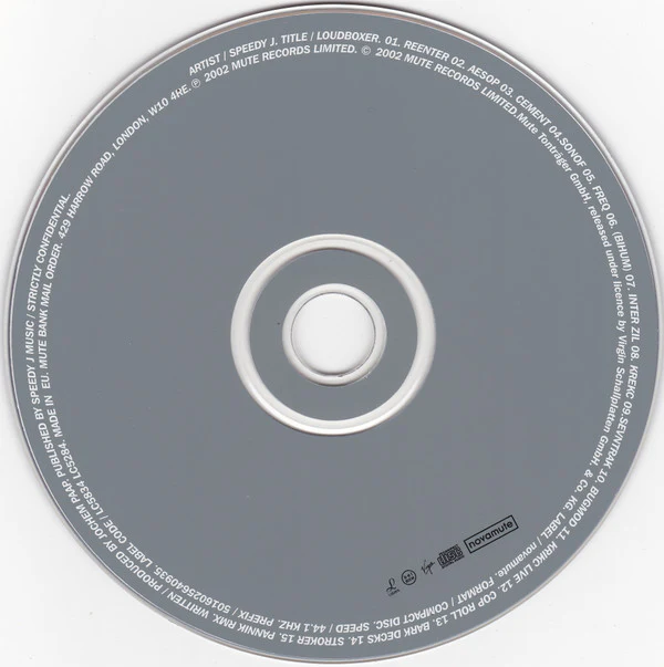 Speedy J - Loudboxer (CD, Album, Mixed) - Image 3