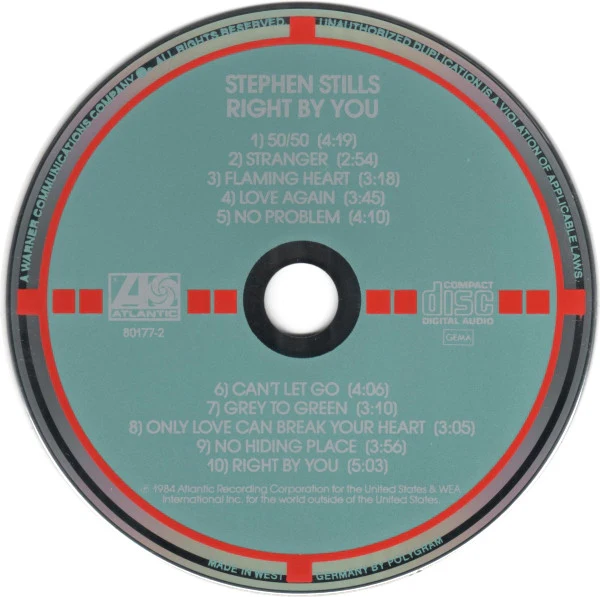 Stephen Stills - Right By You (CD, Album, Tar) - Image 3