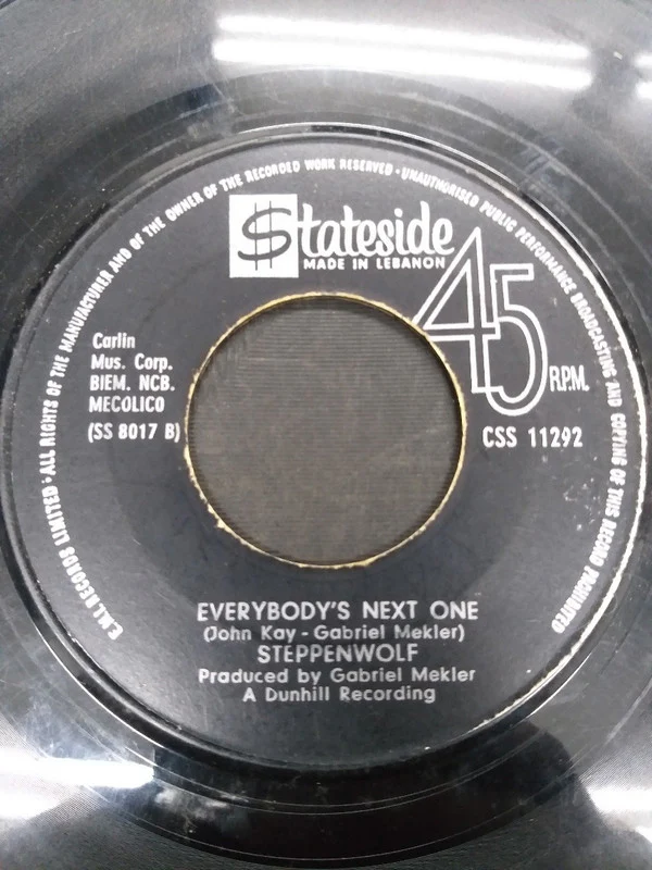 Steppenwolf - Born To Be Wild / Everybody's Next One (7", Single) - Image 2