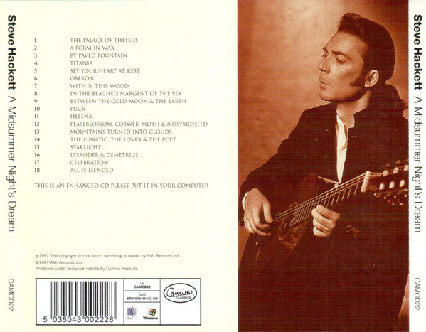 Steve Hackett With The Royal Philharmonic Orchestra - A Midsummer Night's Dream (CD, Album, Enh) - Image 2