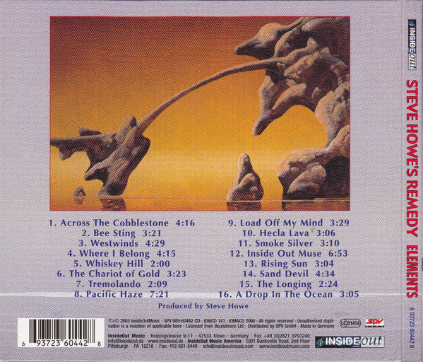 Steve Howe's Remedy - Elements (CD, Album, Dig) - Image 4