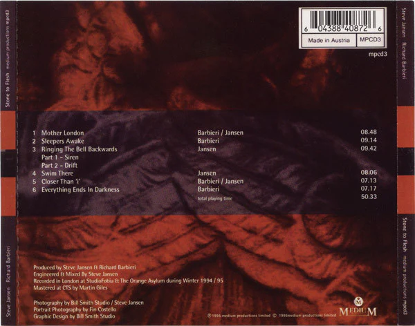 Steve Jansen / Richard Barbieri* - Stone To Flesh (CD, Album, RE) - Image 3