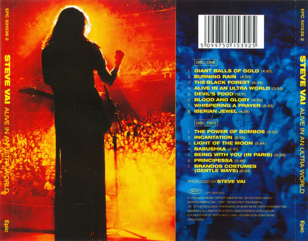 Steve Vai - Alive In An Ultra World (2xCD, Album) - Image 2