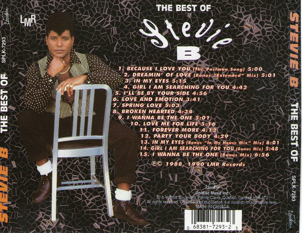 Stevie B - The Best Of Stevie B (CD, Comp) - Image 2