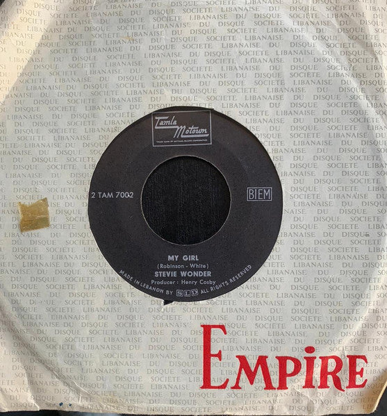 Stevie Wonder - My Girl / You Met Your Match  (7", Single, Promo) - Image 2