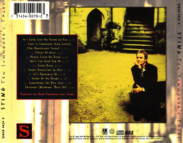 Sting - Ten Summoner's Tales (CD, Album) - Image 2