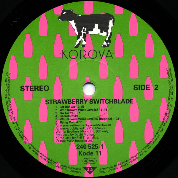 Strawberry Switchblade - Strawberry Switchblade (LP, Album) - Image 4