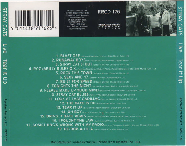 Stray Cats - Live - Tear It Up (CD) - Image 4