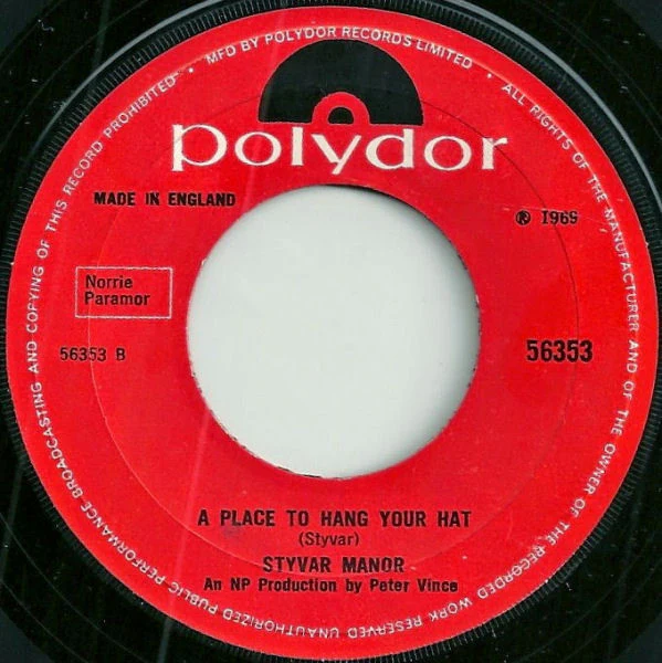 Styvar Manor - Angelina (7", Single)
