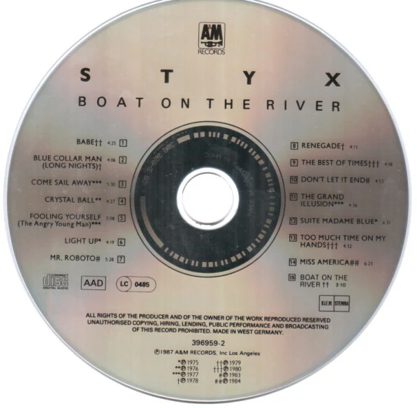 Styx - Boat On The River (CD, Comp) - Image 2