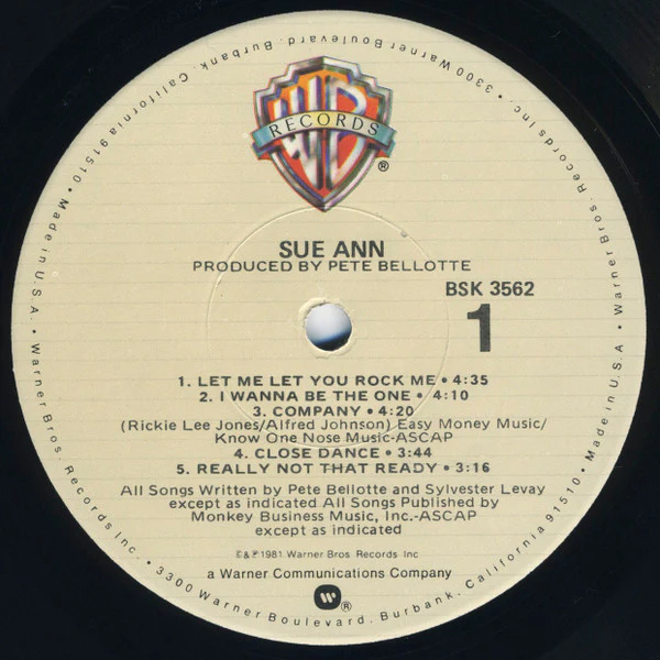 Sue Ann* - Sue Ann (LP, Album) - Image 3