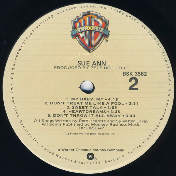 Sue Ann* - Sue Ann (LP, Album) - Image 4