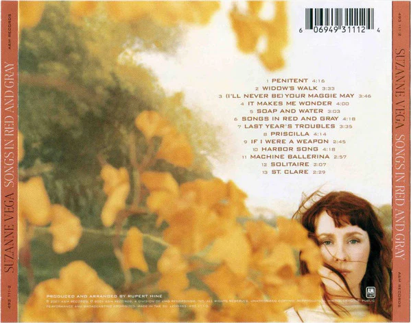 Suzanne Vega - Songs In Red And Gray (CD, Album) - Image 2